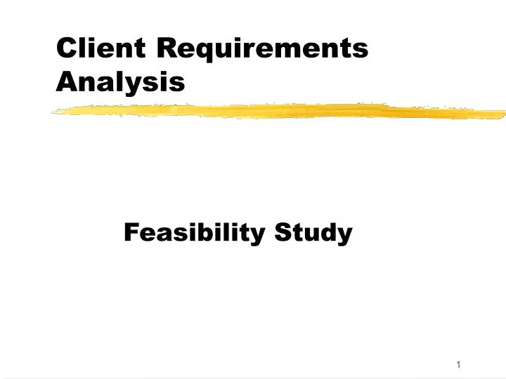 client requirements analysis