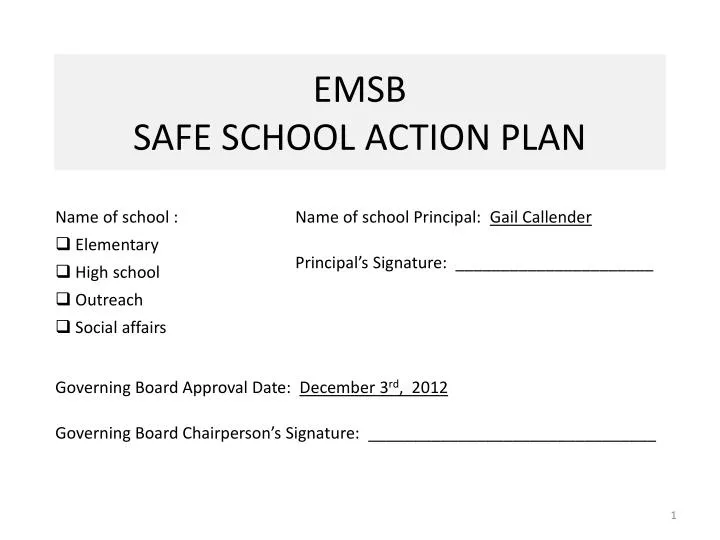 emsb safe school action plan