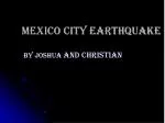 MEXICO CITY EARTHQUAKE