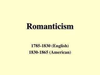 Romanticism