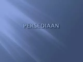 persediaan