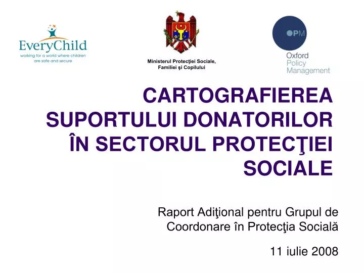 cartografierea suportului donatorilor n sectorul protec iei sociale