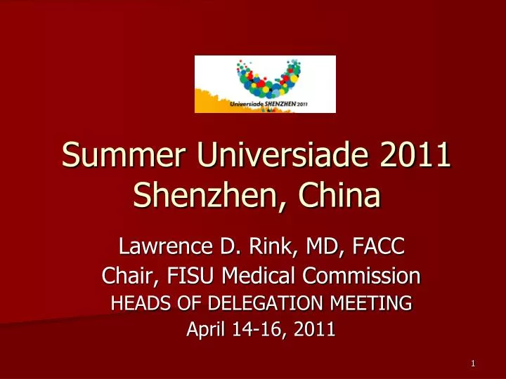 summer universiade 2011 shenzhen china