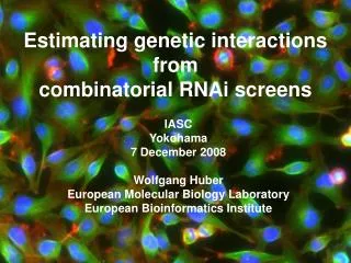 Estimating genetic interactions from combinatorial RNAi screens