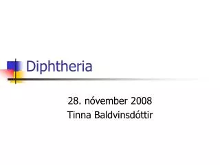 diphtheria