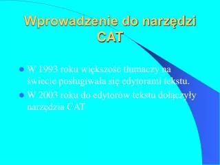 wprowadzenie do narz dzi cat