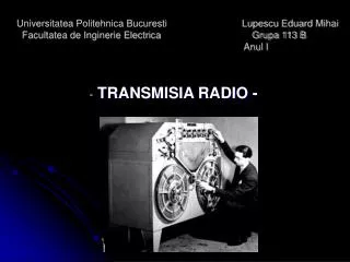 transmisia radio