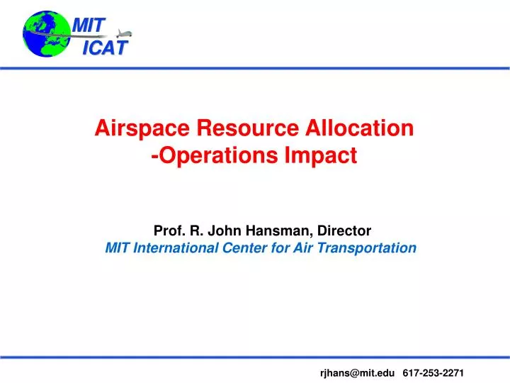 airspace resource allocation operations impact