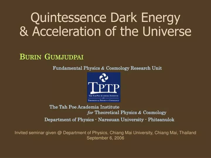 quintessence dark energy acceleration of the universe