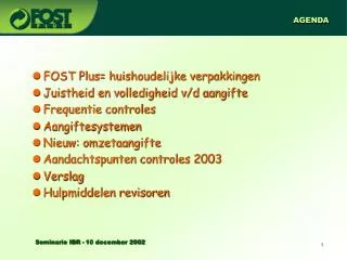 agenda