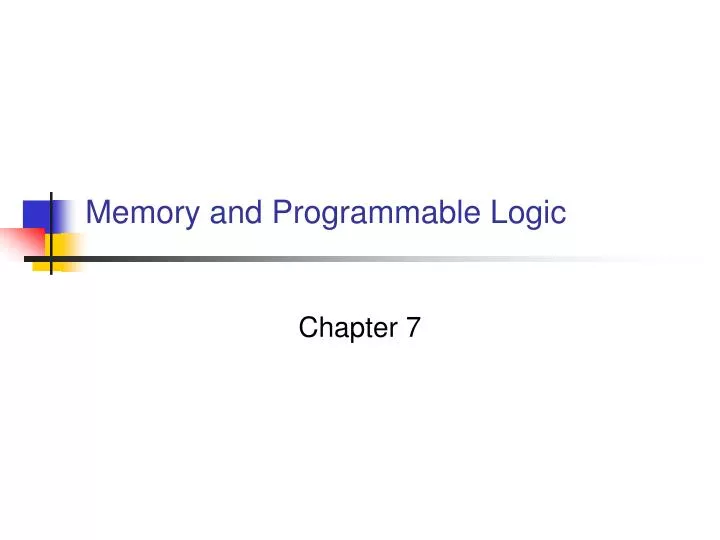 memory and programmable logic