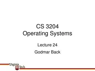 CS 3204 Operating Systems