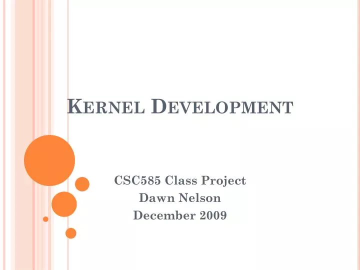 kernel development