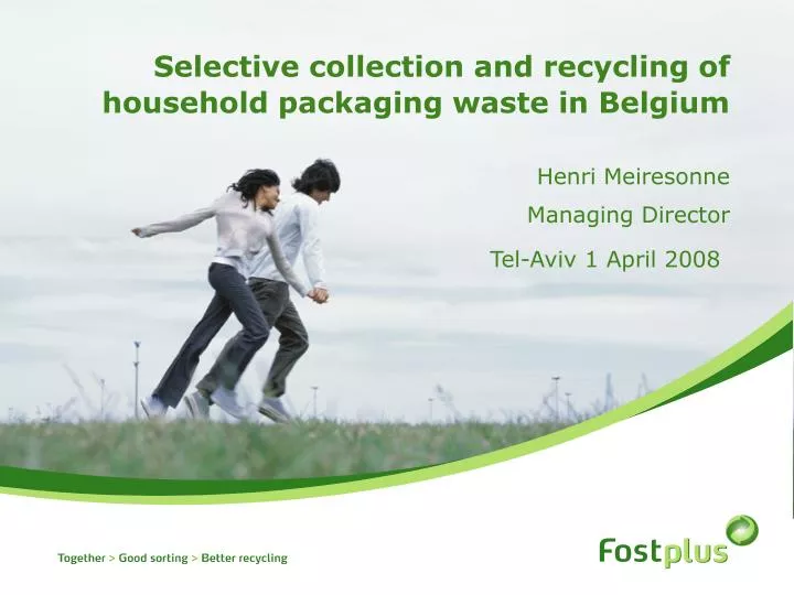 selective collection and recycling of household packaging waste in belgium