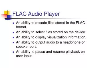 FLAC Audio Player