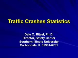 Traffic Crashes Statistics