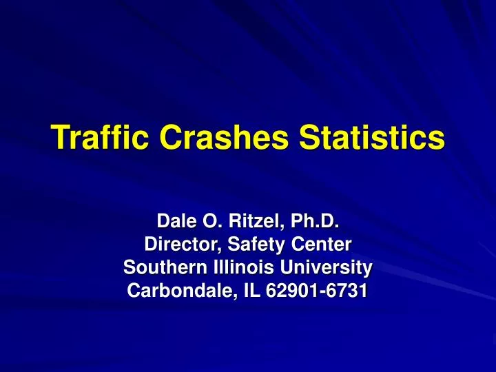 traffic crashes statistics