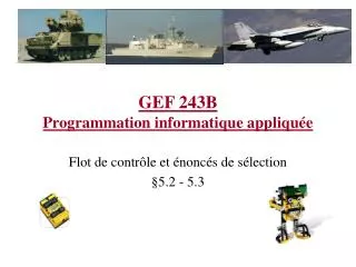 gef 243b programmation informatique appliqu e