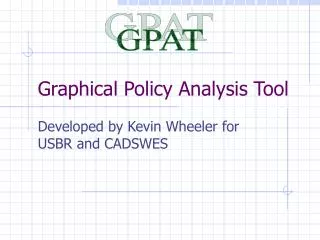 graphical policy analysis tool