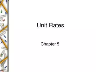 Unit Rates