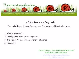 La Décroissance - Degrowth