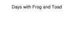 Days with Frog and Toad - slide 1