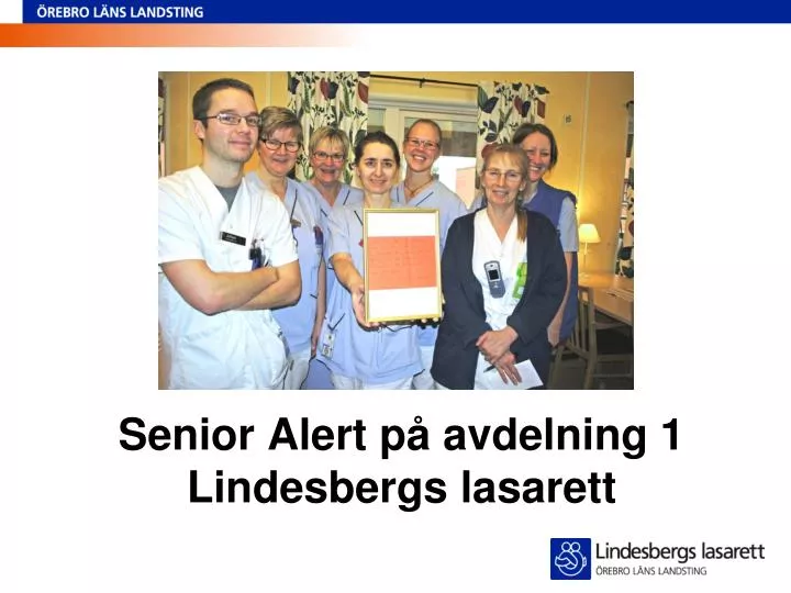 senior alert p avdelning 1 lindesbergs lasarett
