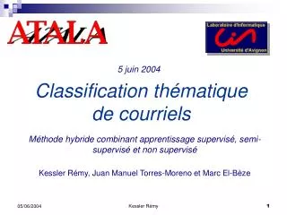 classification th matique de courriels