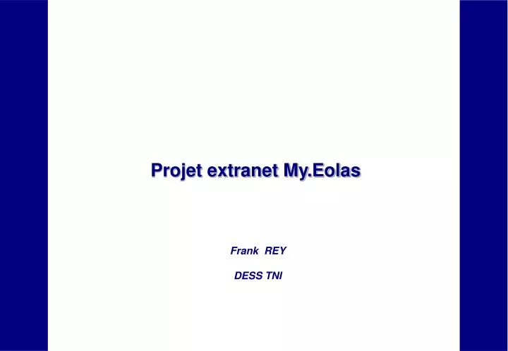 projet extranet my eolas