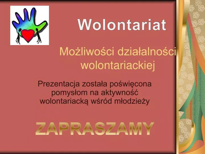 mo liwo ci dzia alno ci wolontariackiej