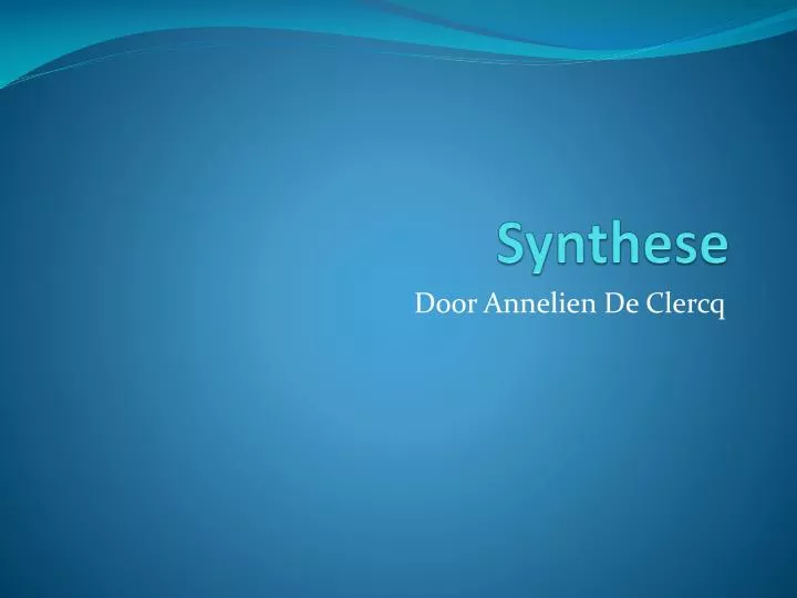 synthese