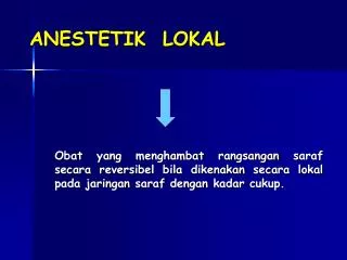 anestetik lokal