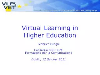 Virtual Learning in Higher Education