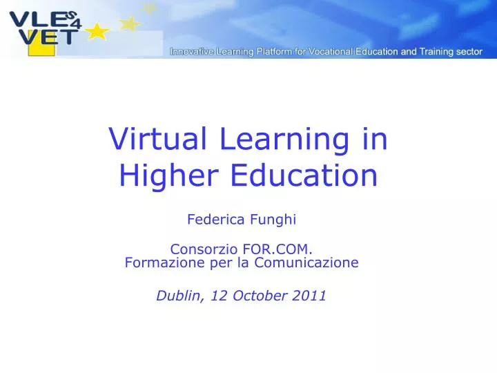 virtual learning in higher education