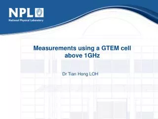 measurements using a gtem cell above 1ghz