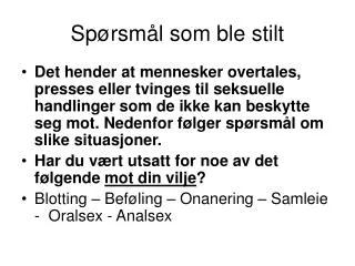 sp rsm l som ble stilt