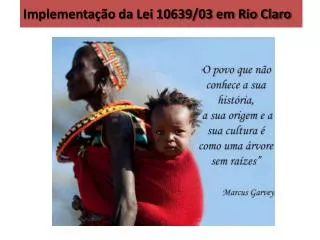 implementa o da lei 10639 03 em rio claro