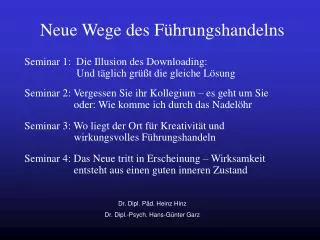 neue wege des f hrungshandelns