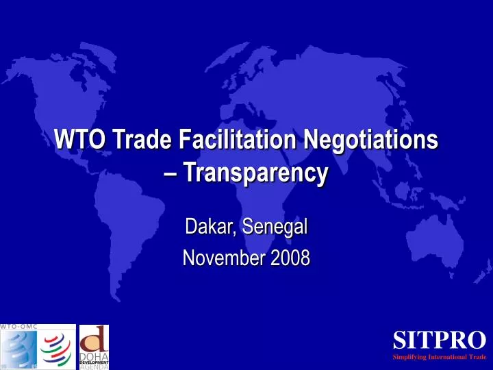 wto trade facilitation negotiations transparency