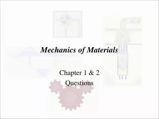 mechanics of materials