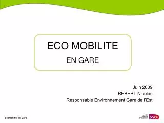 eco mobilite en gare