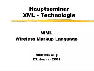 hauptseminar xml technologie