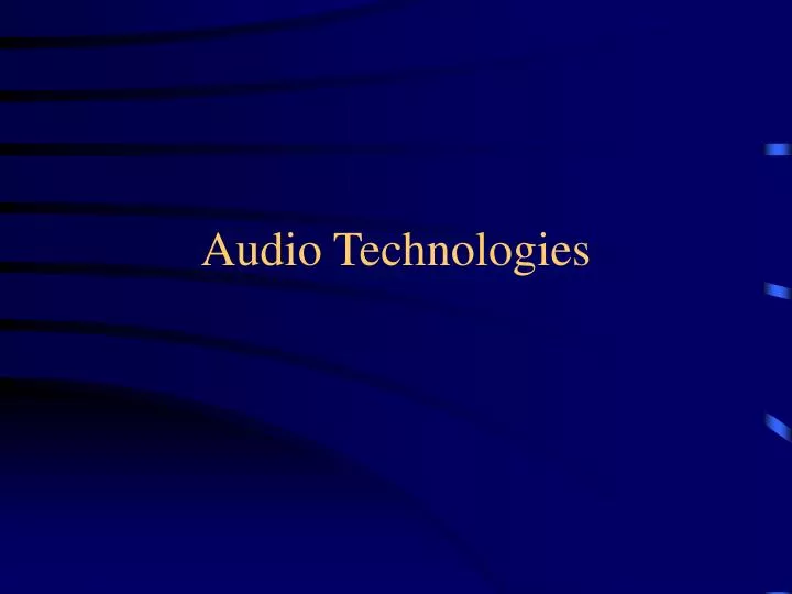 audio technologies