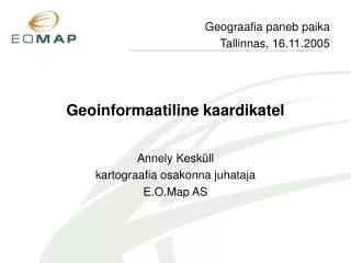 Geoinformaatiline kaardikatel