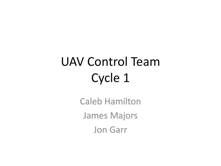 uav control team cycle 1