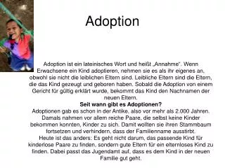 adoption