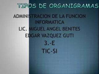 tipos de organigramas