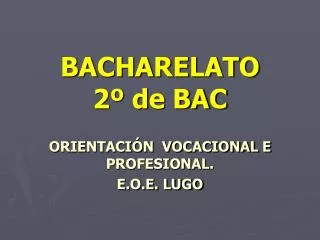 bacharelato 2 de bac
