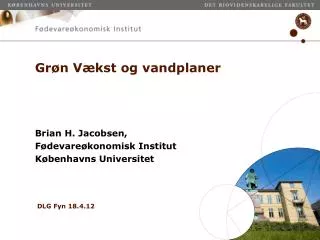 gr n v kst og vandplaner