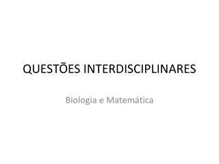 quest es interdisciplinares